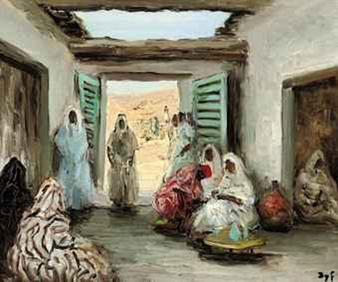 Cour de maison au Maroc by Marcel Dyf
