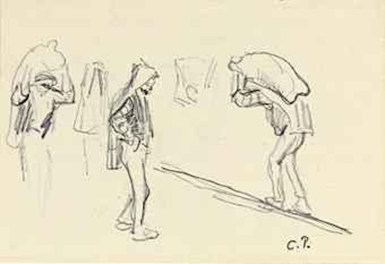 Porteurs de charbon by Camille Pissarro