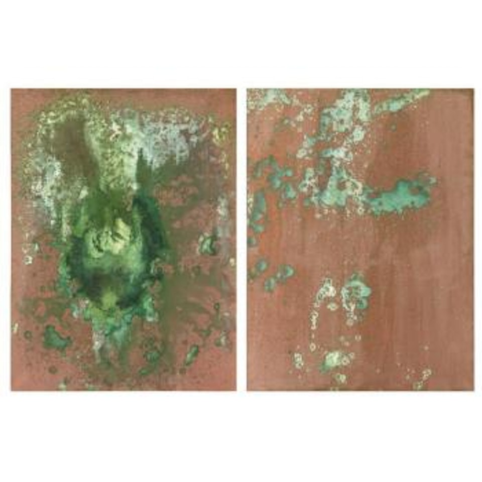 Oxidation Painting (Diptych) by Andy Warhol