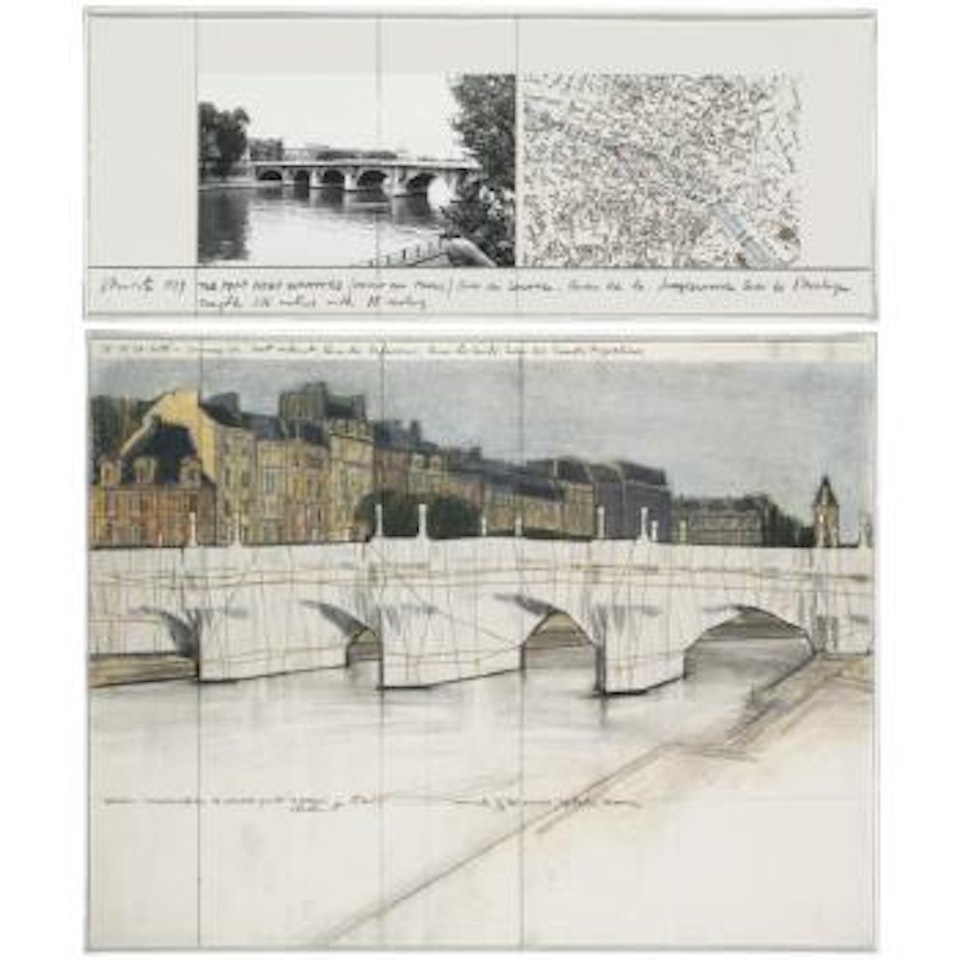 The Pont Neuf Wrapped (Project For Paris) by Christo
