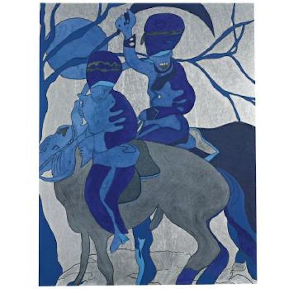 Blue Riders (Eye For Eye, Tooth For Tooth) by Chris Ofili