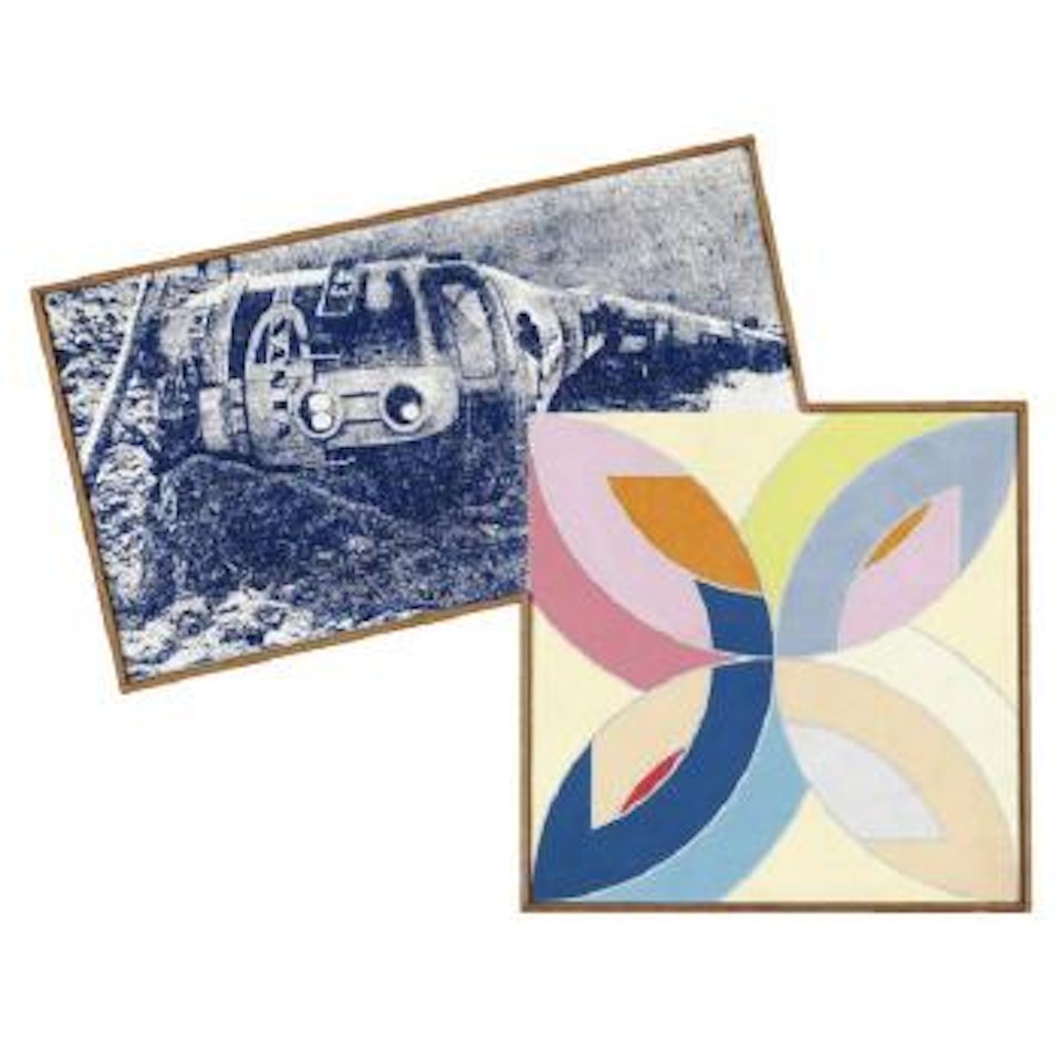 Train Wreck And Stella #3 by Richard Pettibone