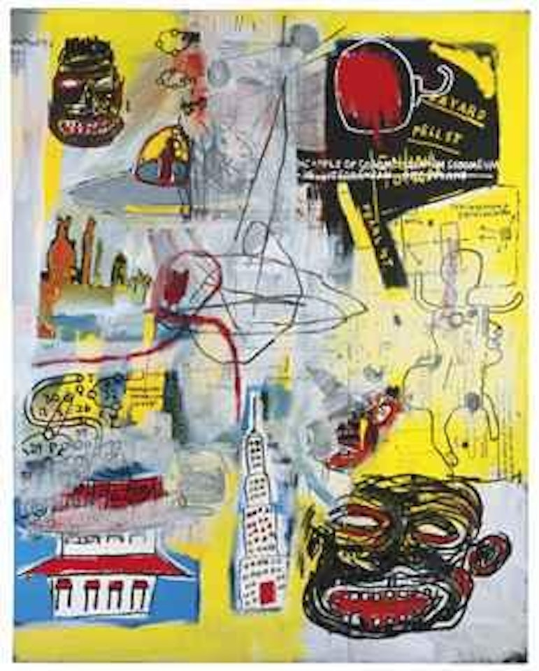 Lead Plate with Hole by Jean-Michel Basquiat