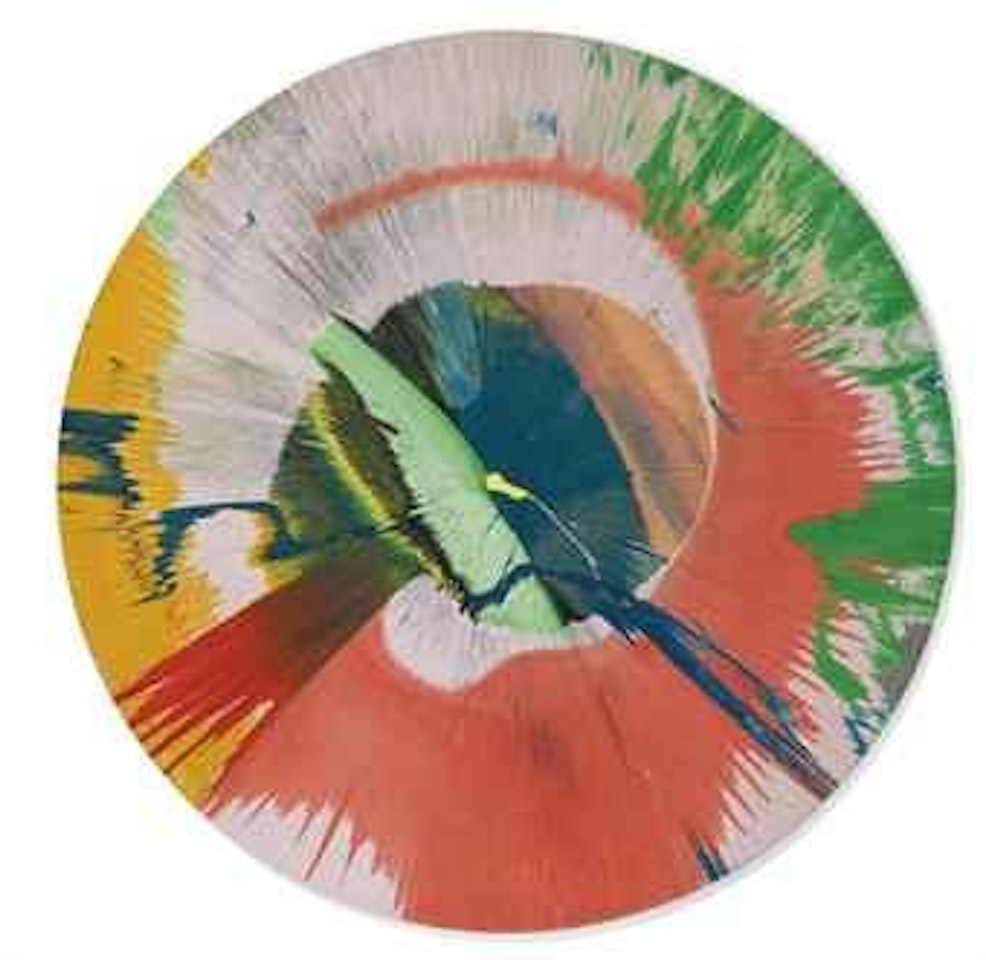 Beautiful Merging Vortex Primordial Gas and Ooze Painting by Damien Hirst