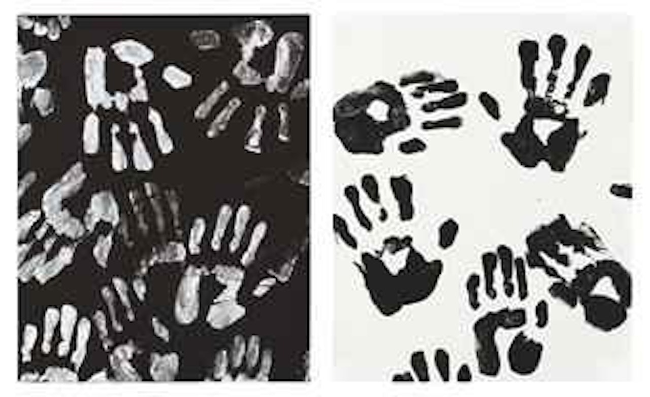 Handprints by Andy Warhol