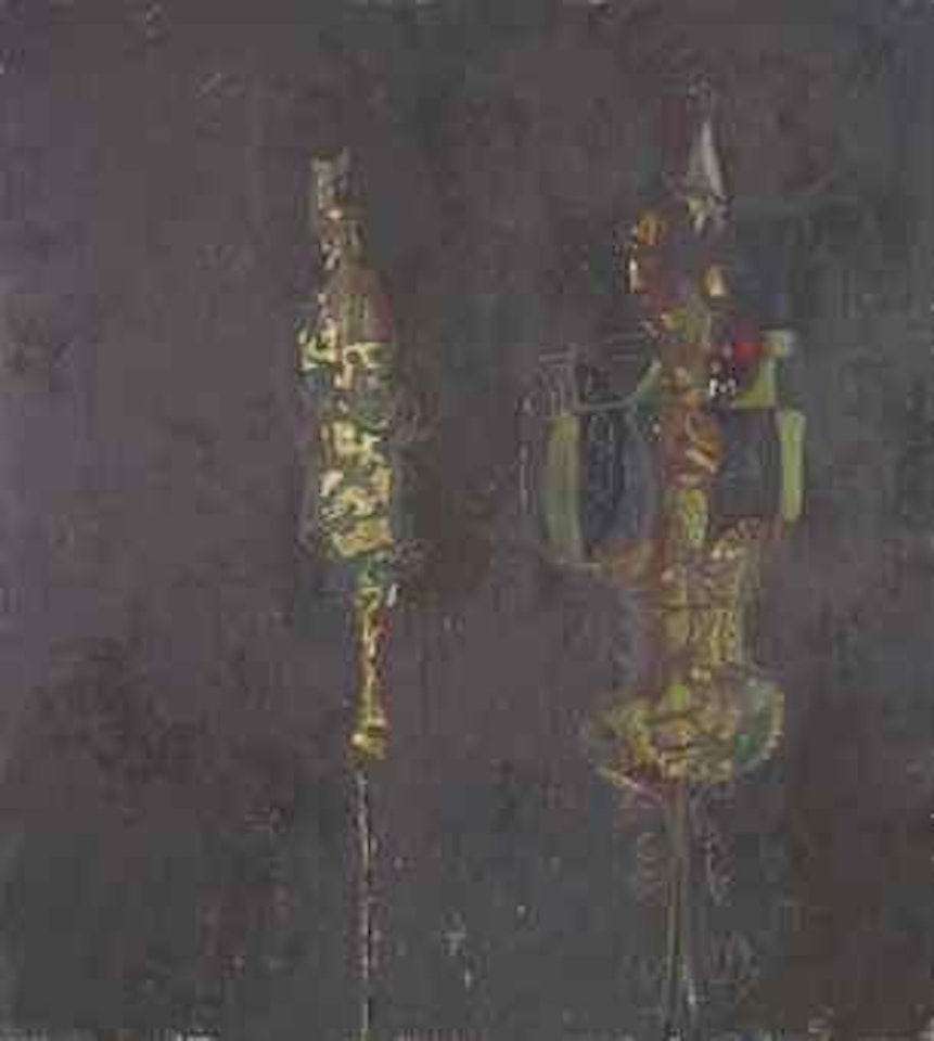 Portrait of Jacqueline and Julian Schnabel in Matisse's Chapel by George Condo