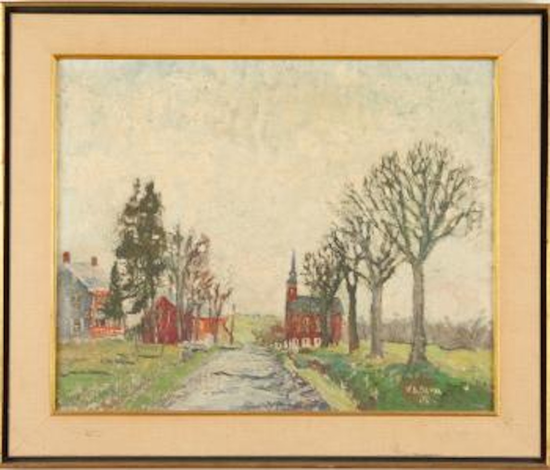 Indian Creek Church, near Telford, PA by Walter Emerson Baum