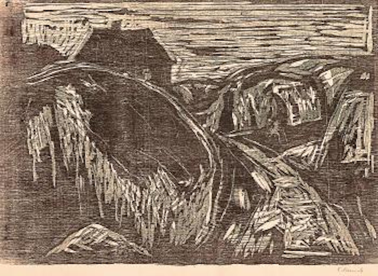 Huset ved kysten II by Edvard Munch