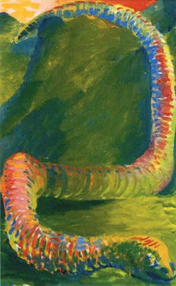 The snake in a New Zealand landscape by Michael Smither