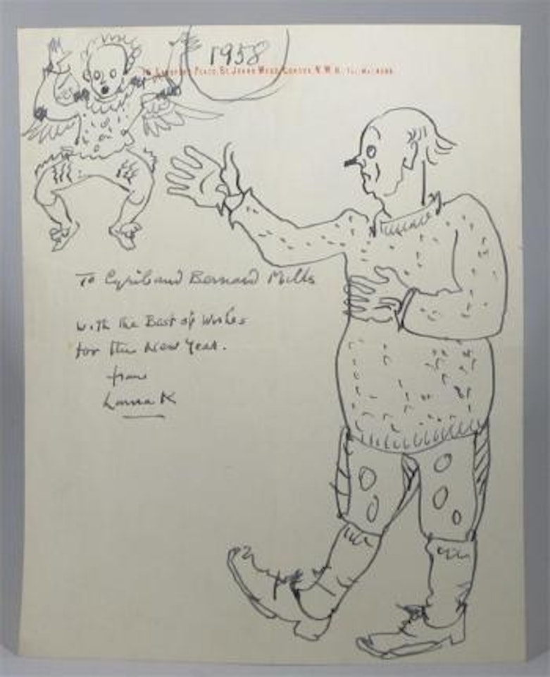 Two clowns by Laura Knight
