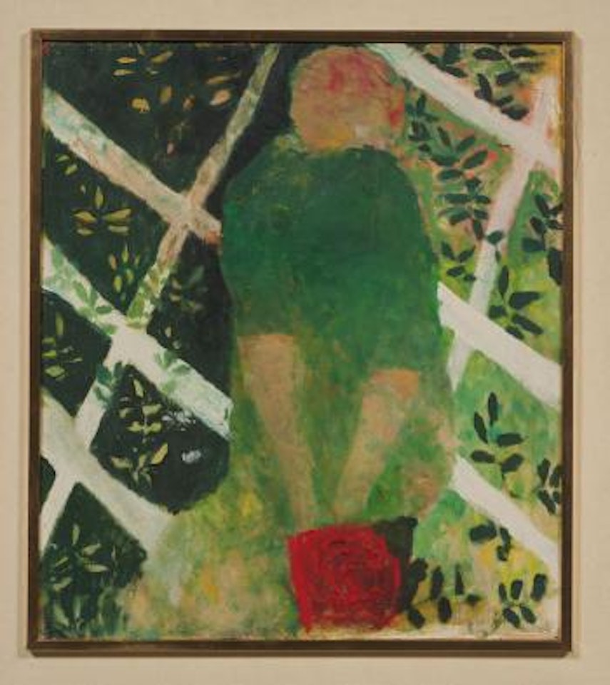 White trellis by Mary Newcomb