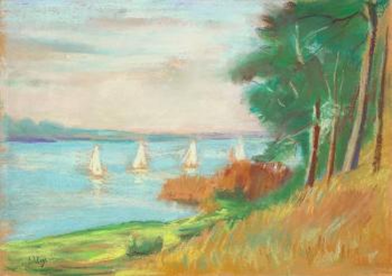 Segelregatta am Wannsee by Lesser Ury