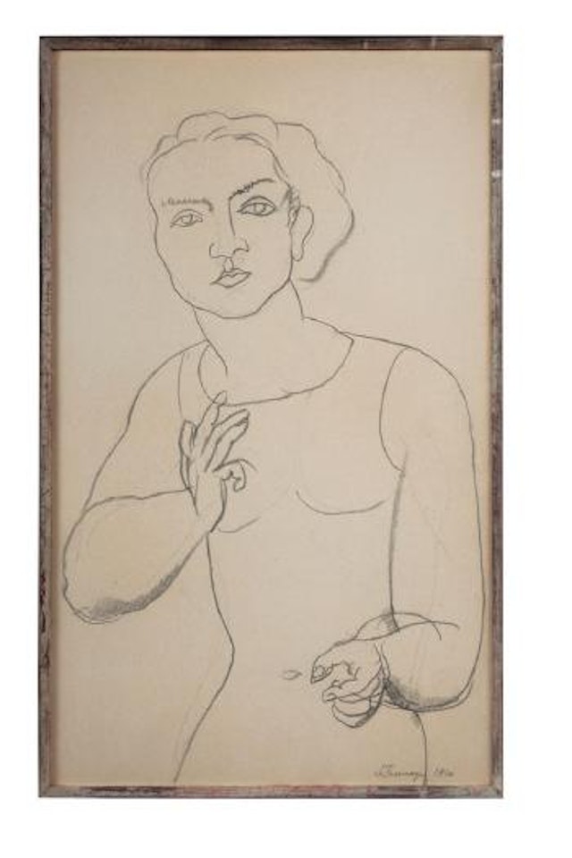 Untitled (Head and torso of a woman) by Roger de la Fresnaye