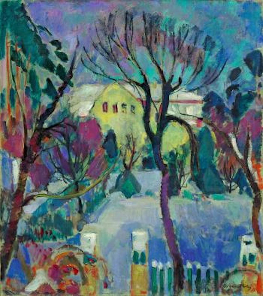 Winterabend Grunewald by Oskar Moll