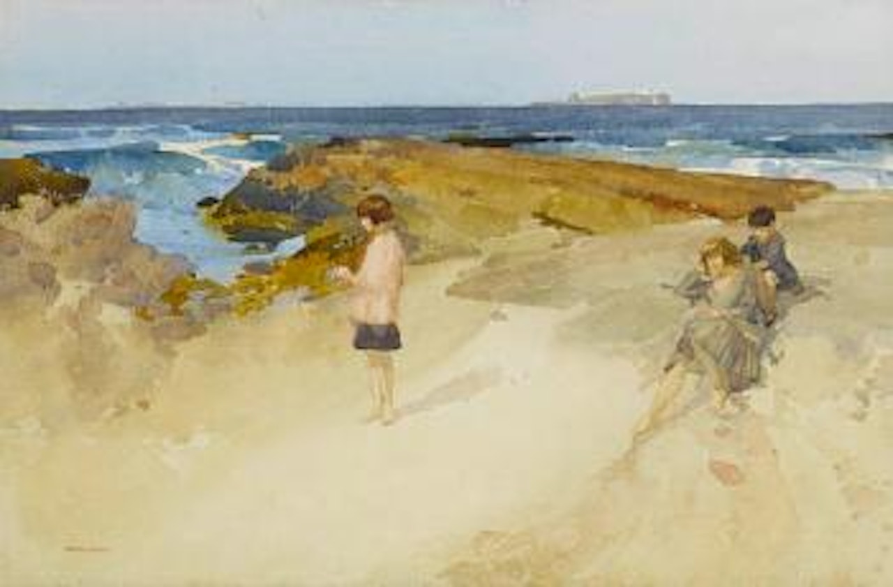Farne Islands from near Bamborough [sic] by William Russell Flint