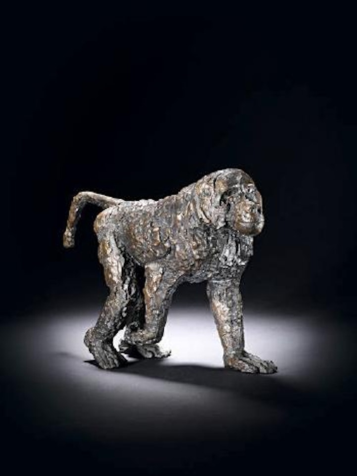 Walking baboon by Elisabeth Frink