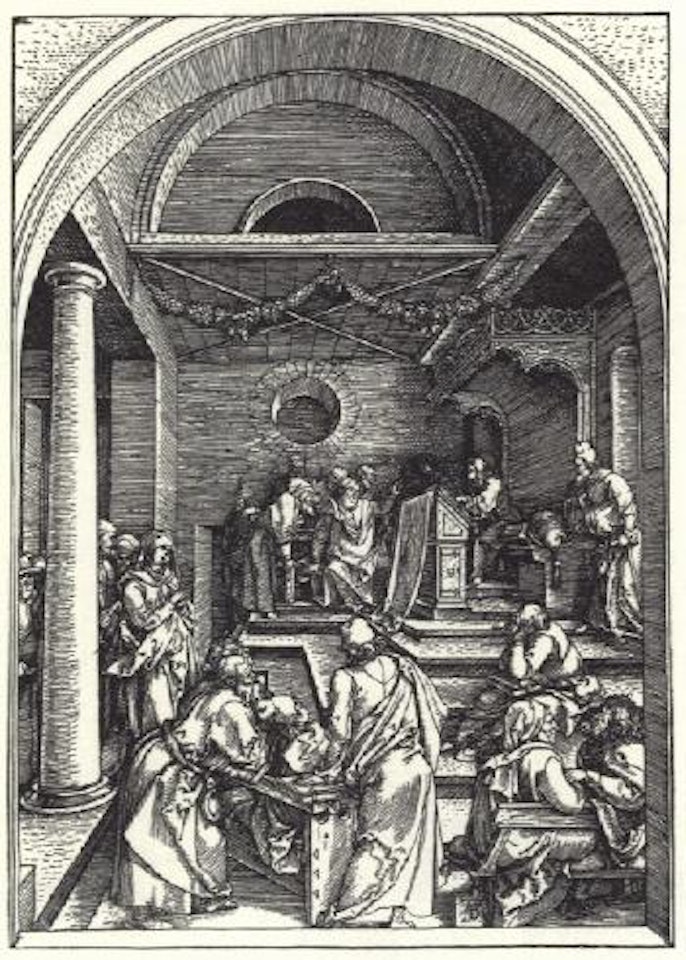 Der zwölfjährige Jesus im Tempel by Albrecht Dürer