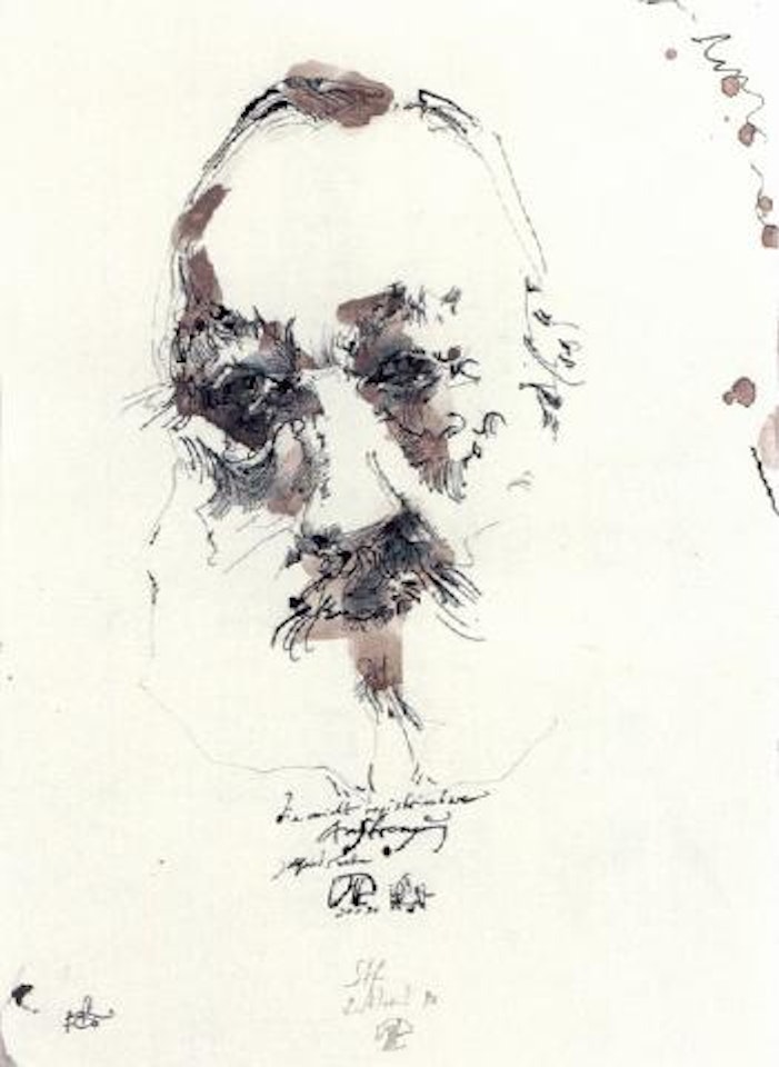 Gottfried Keller by Horst Janssen