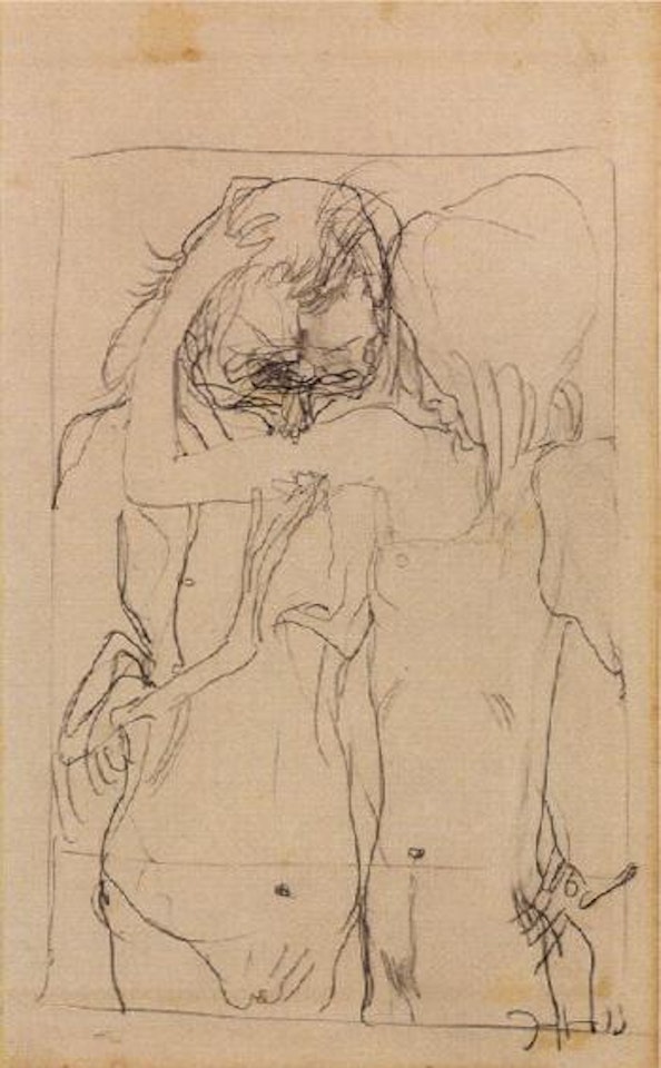 Skizze - Der grosse Totentanz by Horst Janssen