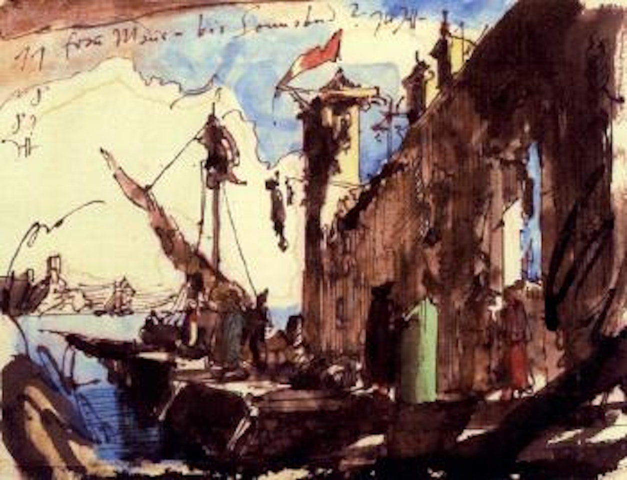 Mittelalterliche Stadt 11. 8. 81 by Horst Janssen
