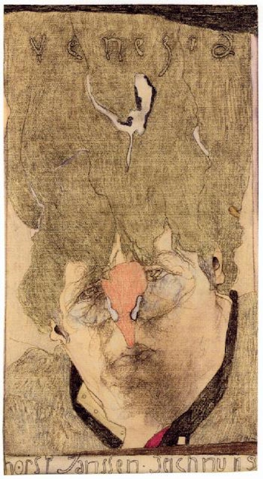 Selbstportrait 'Venezia - Horst Janssen Zeichnung' by Horst Janssen