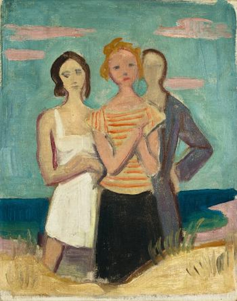 Drei Frauen in den Dünen by Karl Hofer