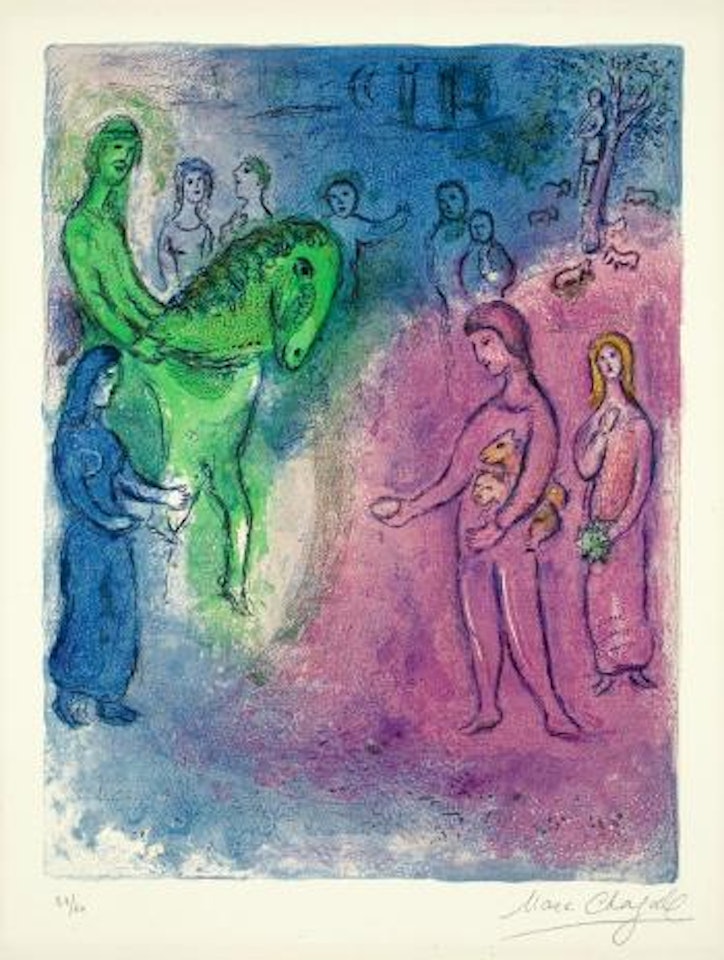 Daphnis und Chloe: Ankunft des Dionysophanes by Marc Chagall
