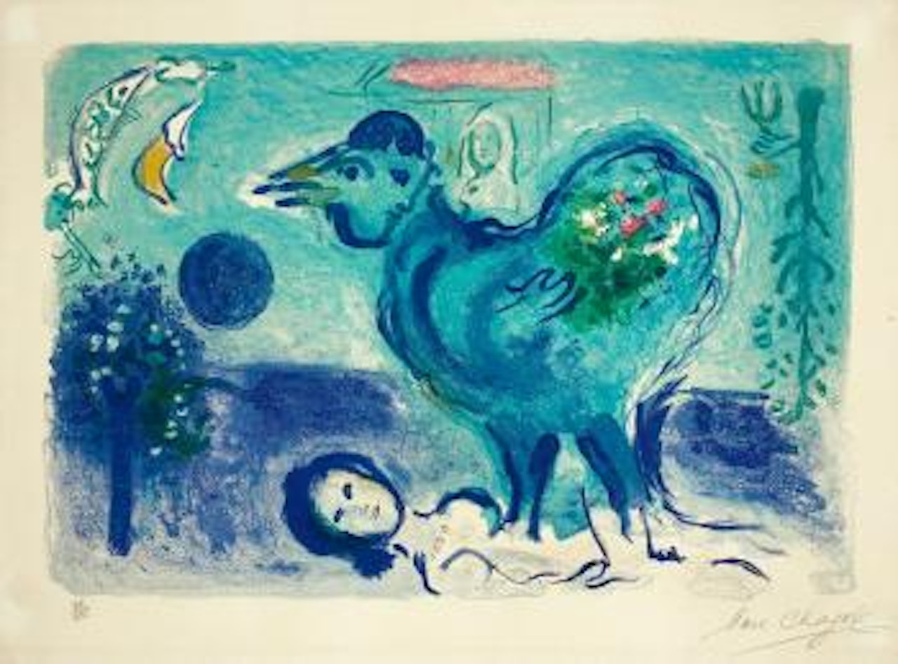 Paysage au Coq by Marc Chagall