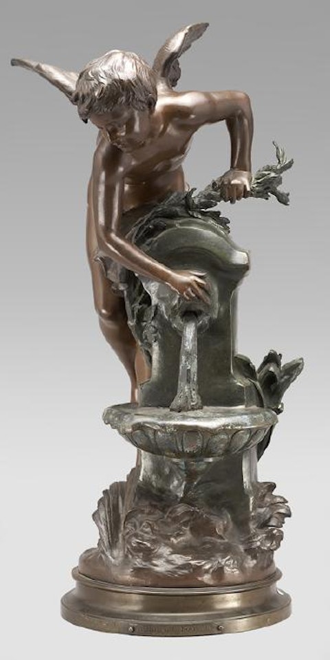 L'amour à la fontaine by Mathurin Moreau