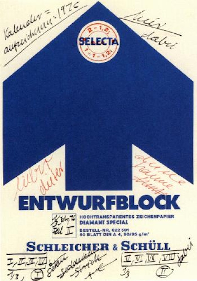 Kalenderaufzeichnung by Hanne Darboven