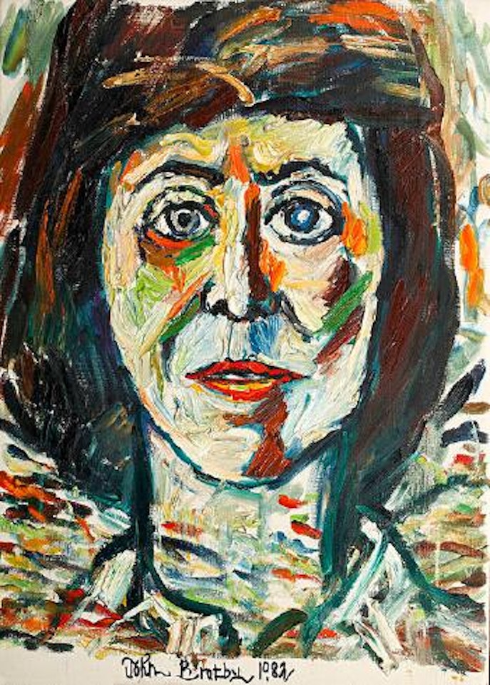 Portrait of Wendy Toye by John Bratby
