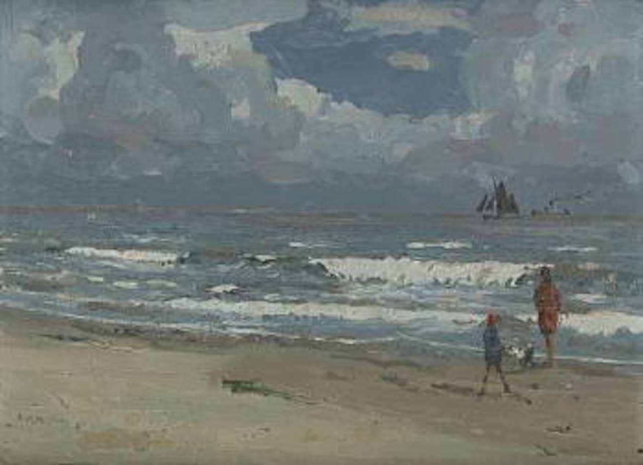 A breezy day by the sea by Campbell Mellon