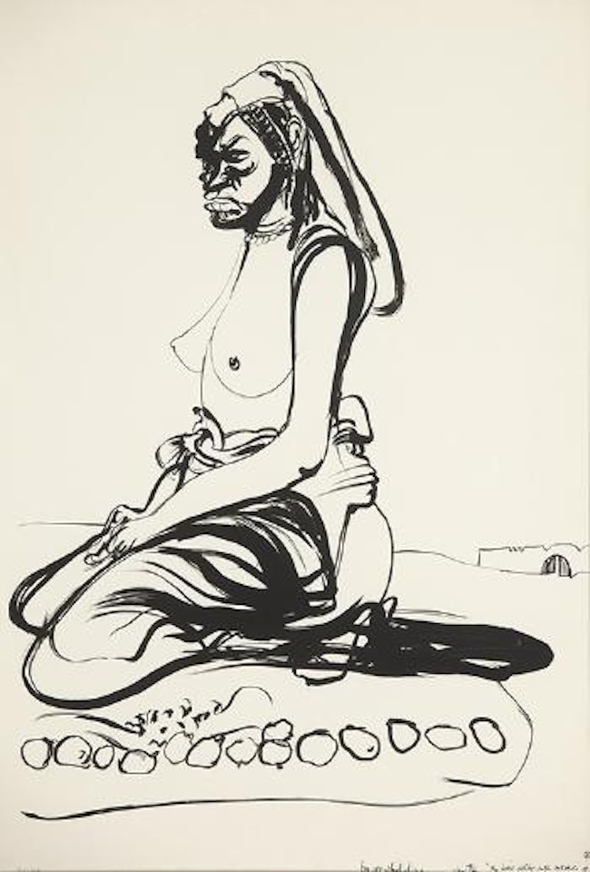 Fatima - The Lime Seller on the Outskirts of Harar, Ethiopia by Brett Whiteley