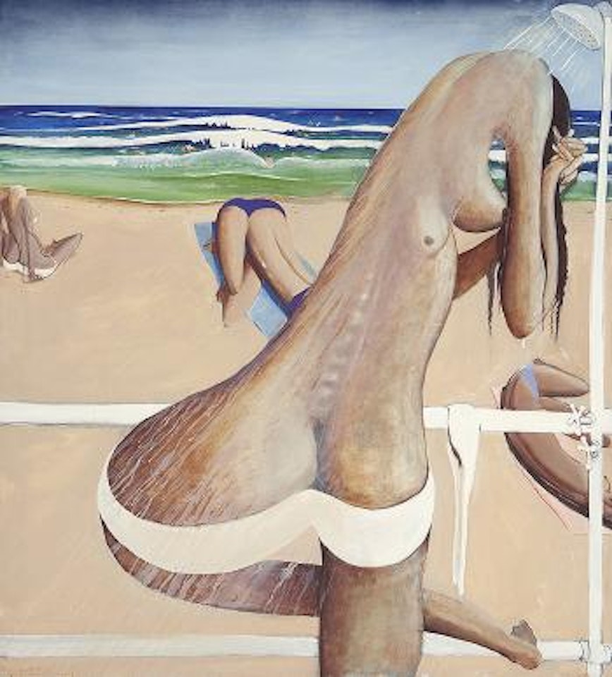 Washing the salt off 1 by Brett Whiteley