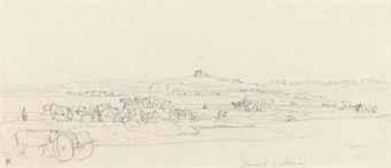 Sketches in Jersey and Guernsey, including: Seaweed gathering; Rozel Bay; Elizabeth Castle; and Moorings by Edward Duncan