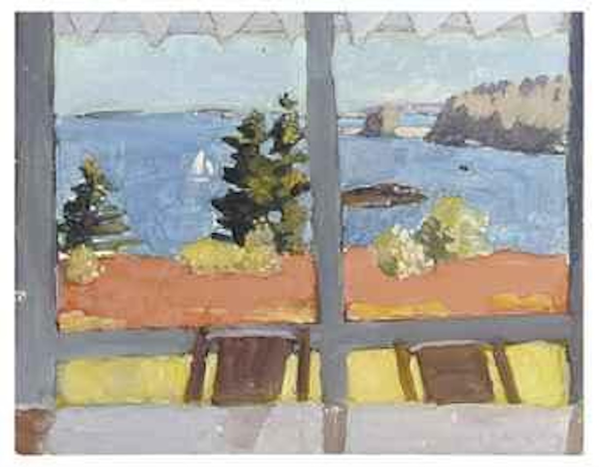 View with Sailboat by Fairfield Porter