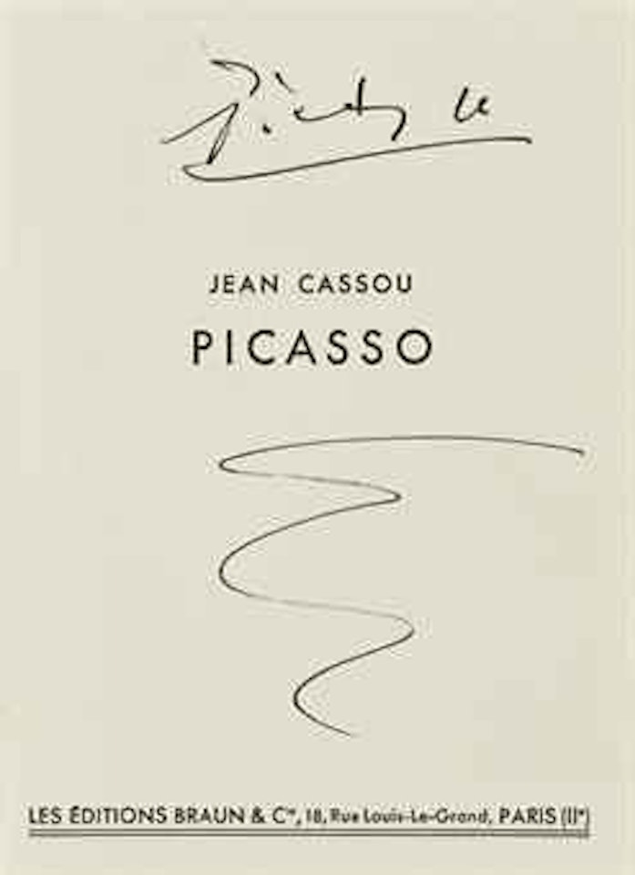 Autographe dans J. Cassou 'Picasso', Paris, 1937 by Pablo Picasso