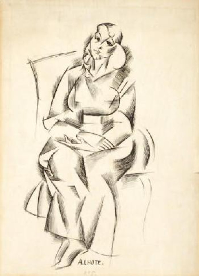 Portrait de femme assise by André Lhote