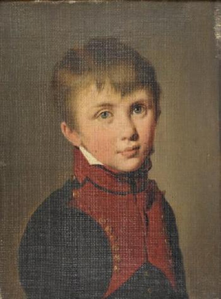 Portrait de jeune garçon en habit de priyanée by Louis-Leopold Boilly