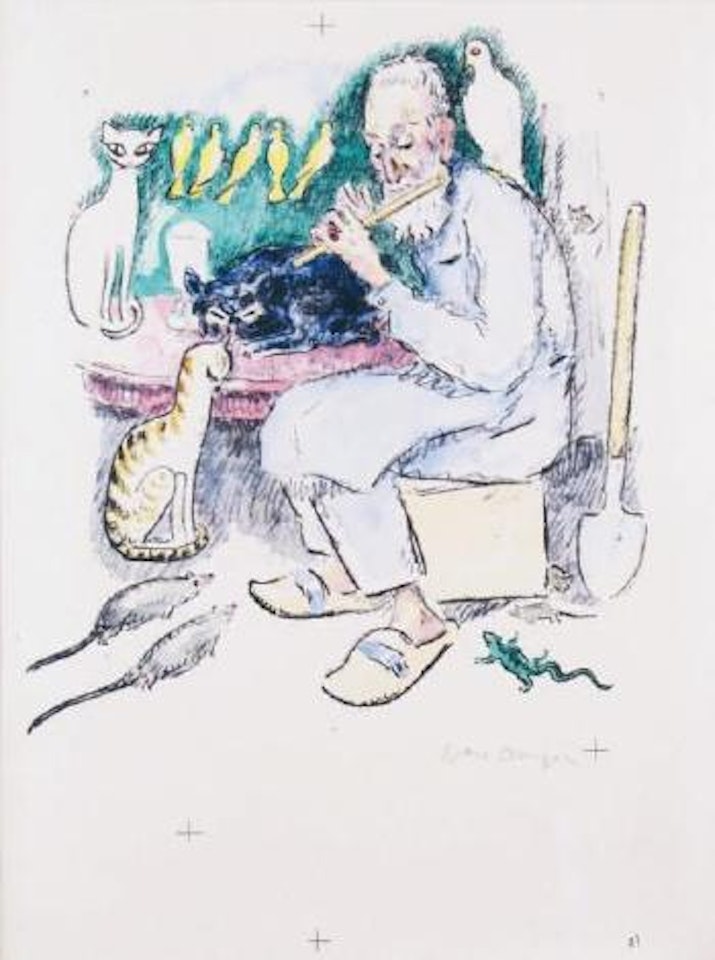 Le flûtiste by Kees van Dongen