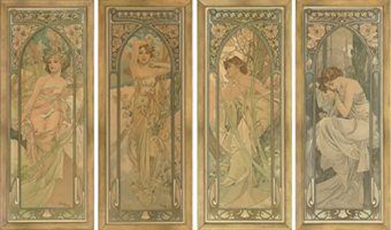 Les Heures Du Jour by Alphonse Mucha