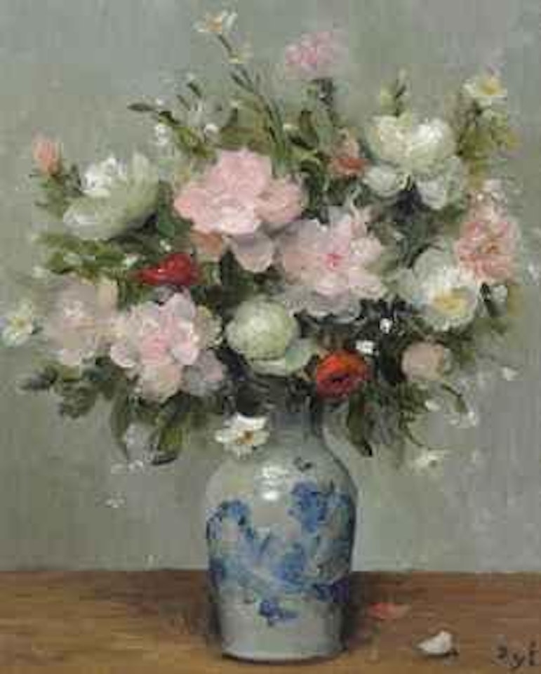 Pivoines et anémones by Marcel Dyf