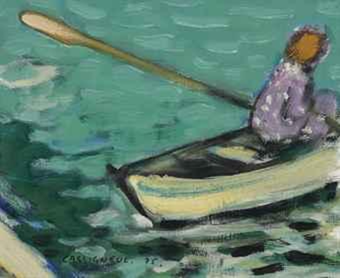 Femme au bateau by Jean-Pierre Cassigneul