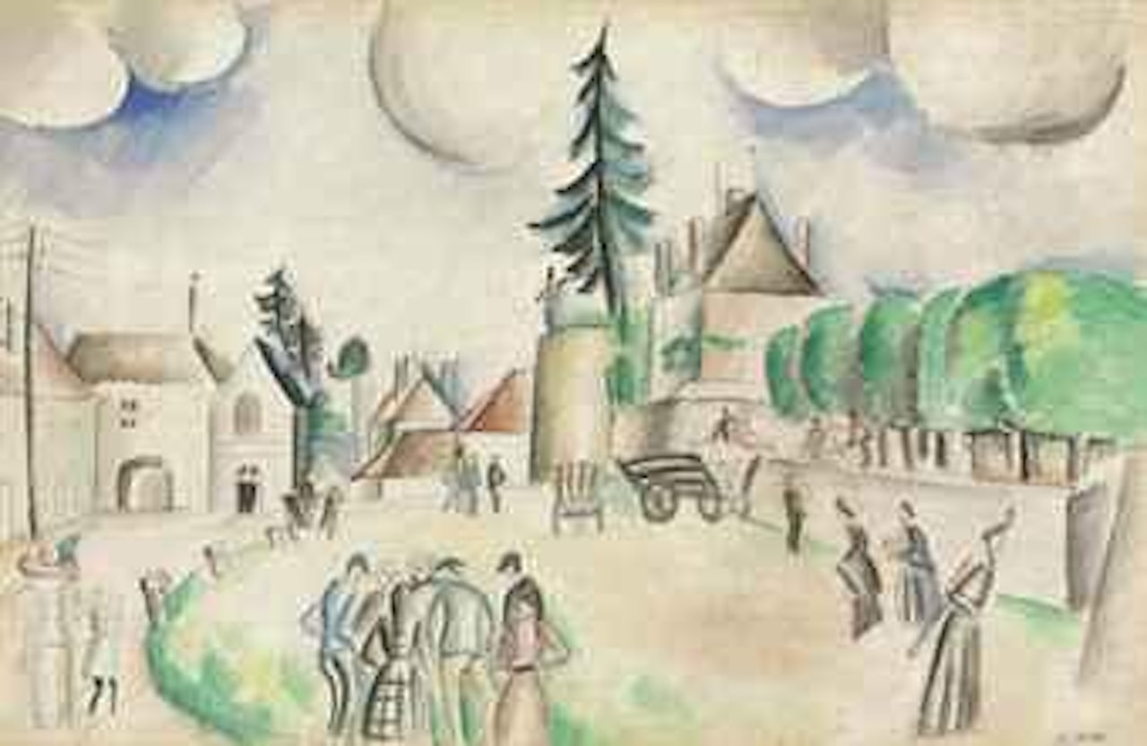 Place du village by André Lhote