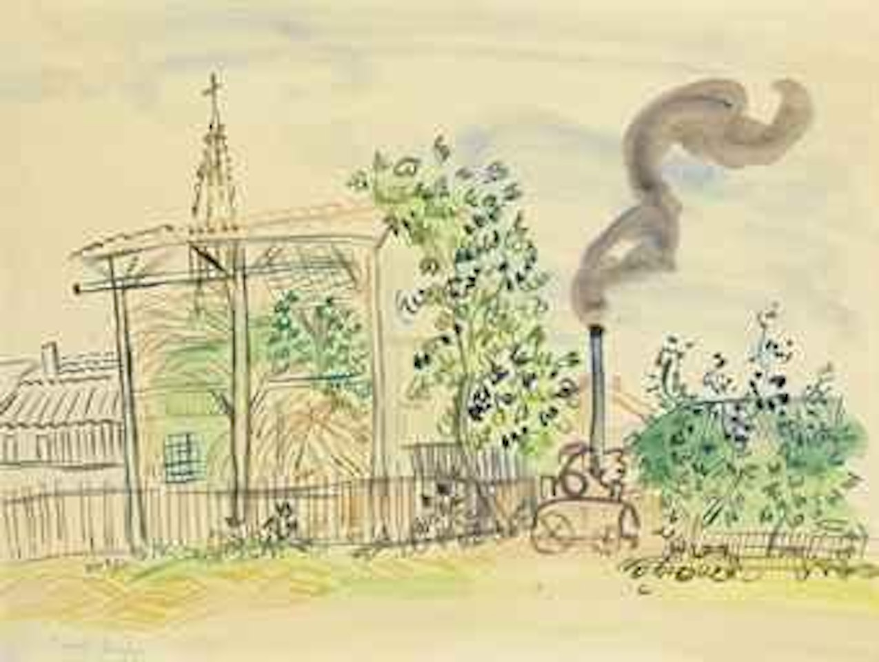 Machine à battre à lestelle by Raoul Dufy