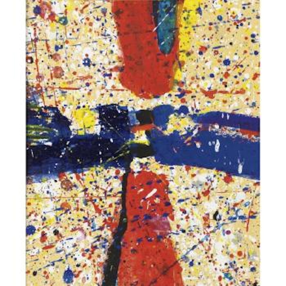 3 Figures (American Flag) by Sam Francis