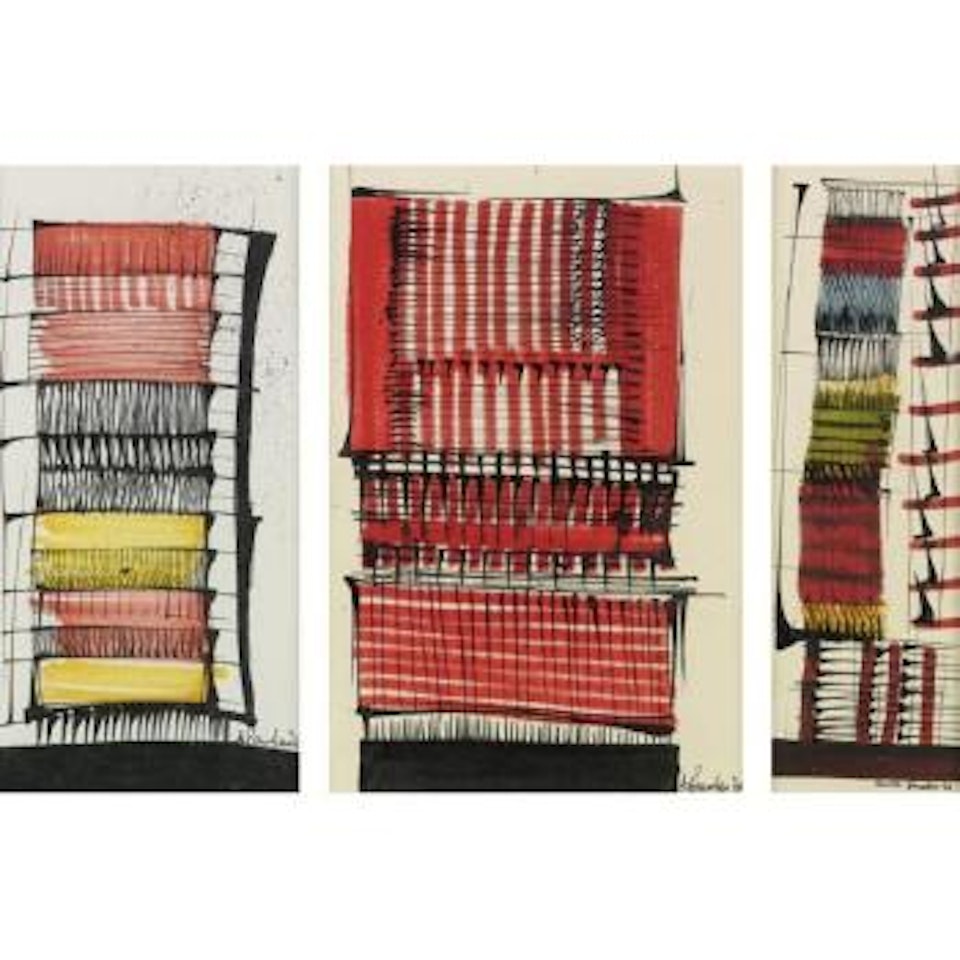 Disegni F 3 (Three Works) by Arnaldo Pomodoro