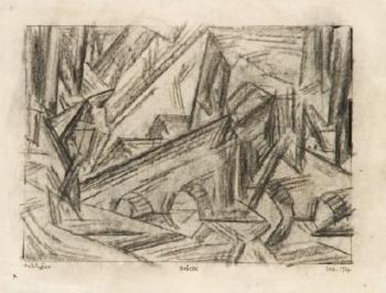 Brücke by Lyonel Feininger