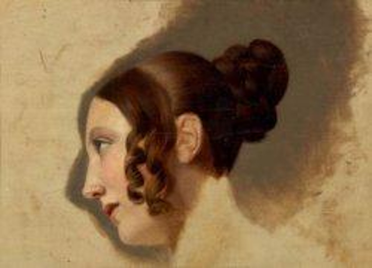 Tête de femme by Claude Marie Dubufe