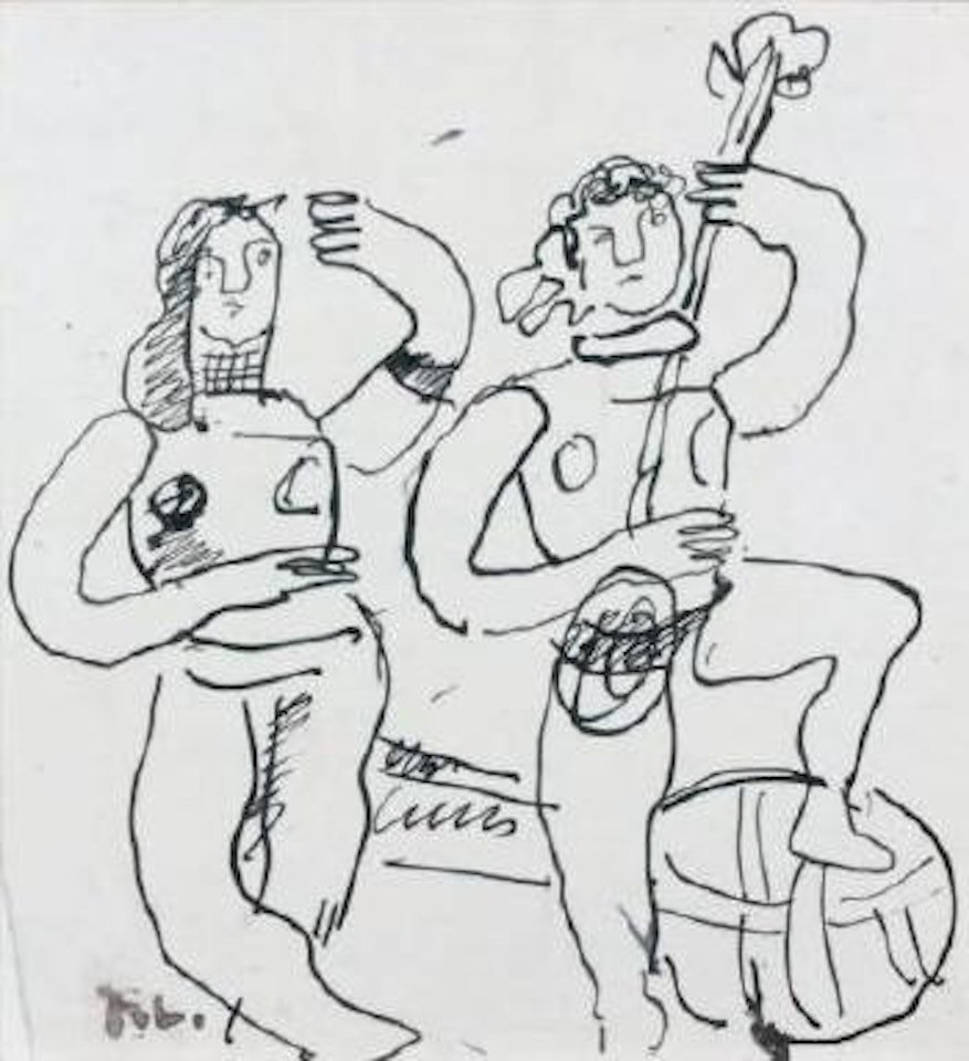 Danseuse et musicienne by Fernand Leger